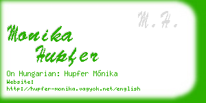 monika hupfer business card